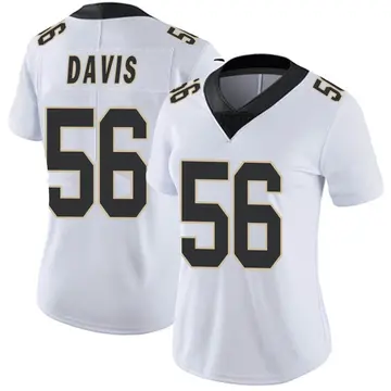 Nike Demario Davis Women's Limited New Orleans Saints White Vapor Untouchable Jersey