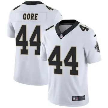 Nike Derrick Gore Men's Limited New Orleans Saints White Vapor Untouchable Jersey