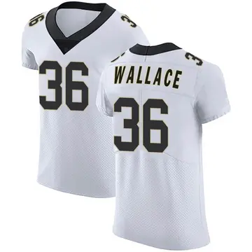 Nike Deuce Wallace Men's Elite New Orleans Saints White Vapor Untouchable Jersey