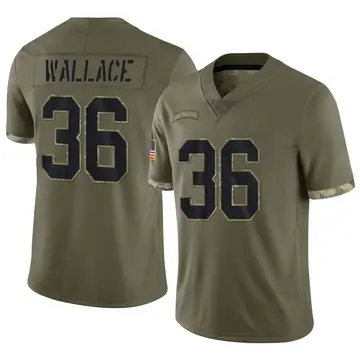 Nike Deuce Wallace Youth Limited New Orleans Saints Olive 2022 Salute To Service Jersey