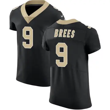 Nike Drew Brees Men's Elite New Orleans Saints Black Team Color Vapor Untouchable Jersey