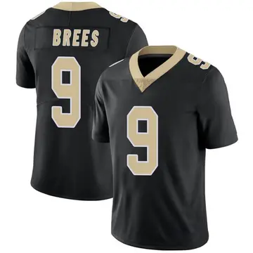 Nike Drew Brees Men's Limited New Orleans Saints Black Team Color Vapor Untouchable Jersey