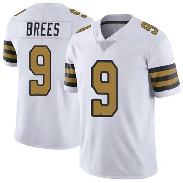 Nike Drew Brees Men's Limited New Orleans Saints White Color Rush Jersey
