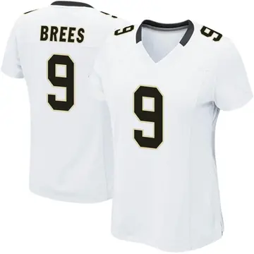 Nike Drew Brees Women's Game New Orleans Saints White Jersey
