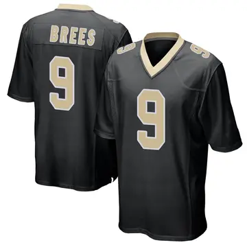 Nike Drew Brees Youth Game New Orleans Saints Black Team Color Jersey