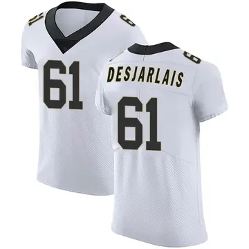 Nike Drew Desjarlais Men's Elite New Orleans Saints White Vapor Untouchable Jersey