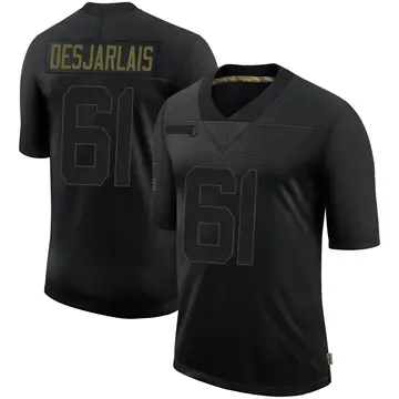 Nike Drew Desjarlais Men's Limited New Orleans Saints Black 2020 Salute To Service Jersey