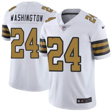 Nike Dwayne Washington Youth Limited New Orleans Saints White Color Rush Jersey