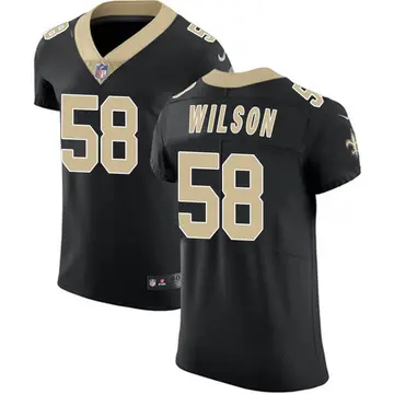 Nike Eric Wilson Men's Elite New Orleans Saints Black Team Color Vapor Untouchable Jersey