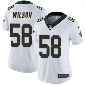 Nike Eric Wilson Women's Limited New Orleans Saints White Vapor Untouchable Jersey