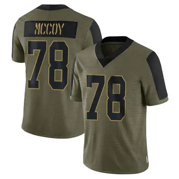 Nike Erik McCoy Men's Limited New Orleans Saints Olive 2021 Salute To Service Jersey