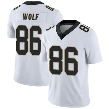 Nike Ethan Wolf Youth Limited New Orleans Saints White Vapor Untouchable Jersey