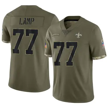 Nike Forrest Lamp Men's Limited New Orleans Saints Olive 2022 Salute To Service Jersey