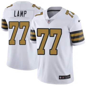 Nike Forrest Lamp Men's Limited New Orleans Saints White Color Rush Jersey