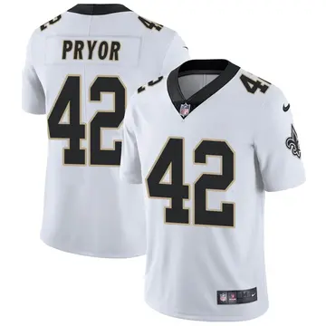 Nike Isaiah Pryor Youth Limited New Orleans Saints White Vapor Untouchable Jersey