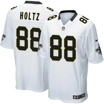 Nike J.P. Holtz Youth Game New Orleans Saints White Jersey