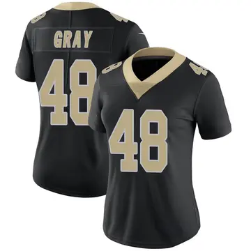 Nike J.T. Gray Women's Limited New Orleans Saints Black Team Color Vapor Untouchable Jersey