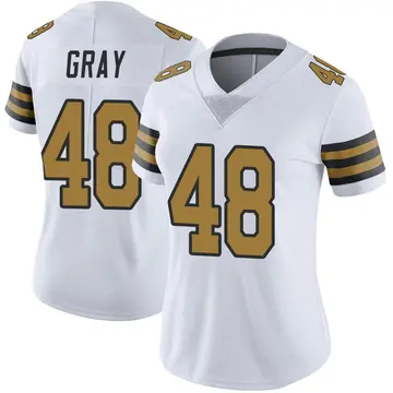 Nike J.T. Gray Women's Limited New Orleans Saints White Color Rush Jersey