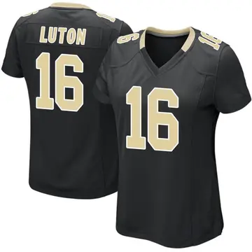 Nike Jake Luton Women's Game New Orleans Saints Black Team Color Jersey