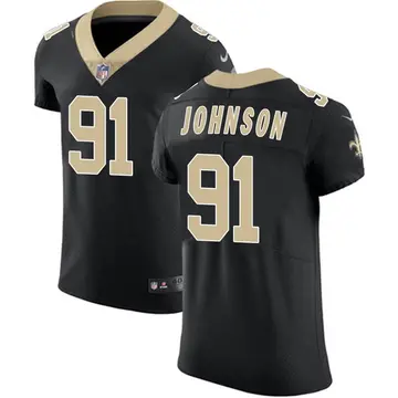 Nike Jaleel Johnson Men's Elite New Orleans Saints Black Team Color Vapor Untouchable Jersey