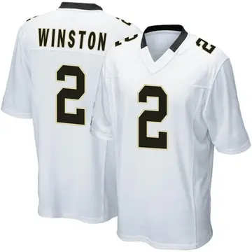 Nike Jameis Winston Men's Game New Orleans Saints White Jersey
