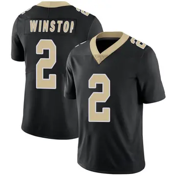 Nike Jameis Winston Men's Limited New Orleans Saints Black Team Color Vapor Untouchable Jersey
