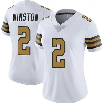 Nike Jameis Winston Women's Limited New Orleans Saints White Color Rush Jersey