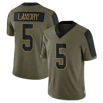 Nike Jarvis Landry Men's Limited New Orleans Saints Olive 2021 Salute To Service Jersey