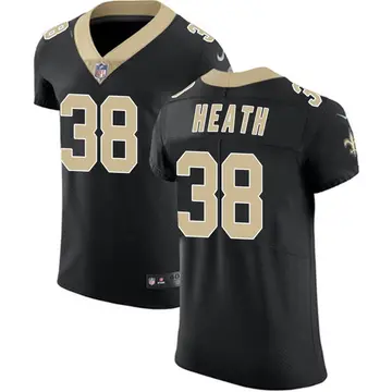 Nike Jeff Heath Men's Elite New Orleans Saints Black Team Color Vapor Untouchable Jersey