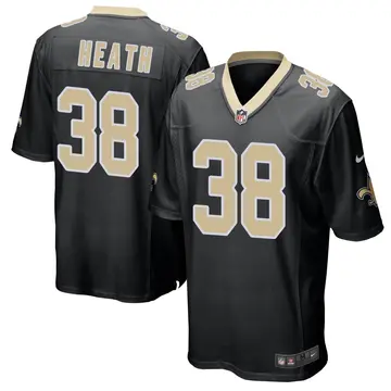 Nike Jeff Heath Men's Game New Orleans Saints Black Team Color Jersey