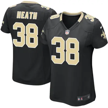 Nike Jeff Heath Women's Game New Orleans Saints Black Team Color Jersey