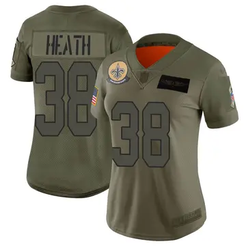 Nike Jeff Heath Women's Limited New Orleans Saints Camo 2019 Salute to Service Jersey
