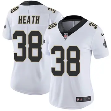 Nike Jeff Heath Women's Limited New Orleans Saints White Vapor Untouchable Jersey
