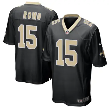 Nike John Parker Romo Men's Game New Orleans Saints Black Team Color Jersey