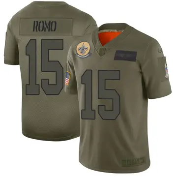 Nike John Parker Romo Men's Limited New Orleans Saints Camo 2019 Salute to Service Jersey