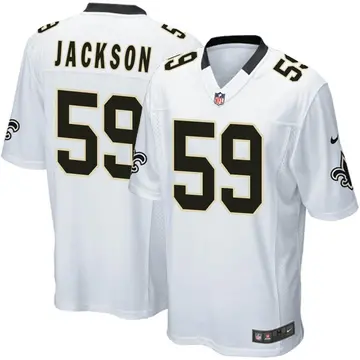 Nike Jordan Jackson Men's Game New Orleans Saints White Jersey