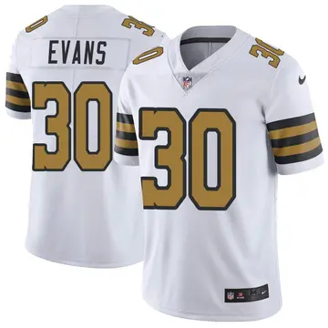 Nike Justin Evans Youth Limited New Orleans Saints White Color Rush Jersey