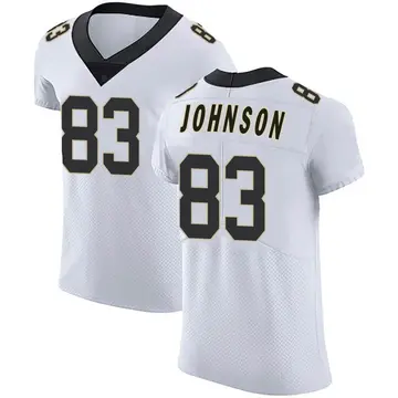 Nike Juwan Johnson Men's Elite New Orleans Saints White Vapor Untouchable Jersey