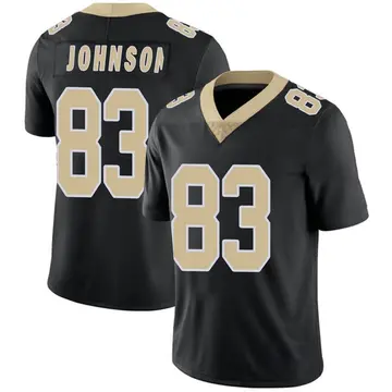 Nike Juwan Johnson Men's Limited New Orleans Saints Black Team Color Vapor Untouchable Jersey