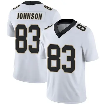 Nike Juwan Johnson Men's Limited New Orleans Saints White Vapor Untouchable Jersey