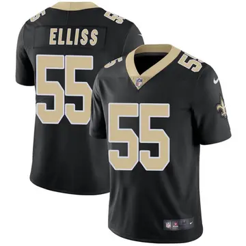 Nike Kaden Elliss Men's Limited New Orleans Saints Black Team Color Vapor Untouchable Jersey