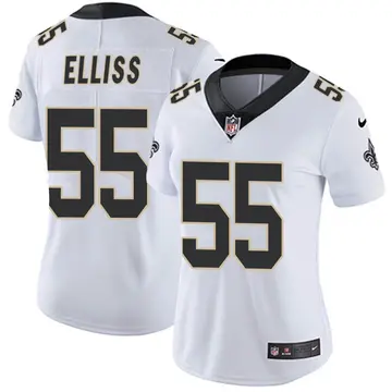 Nike Kaden Elliss Women's Limited New Orleans Saints White Vapor Untouchable Jersey