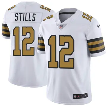Nike Kenny Stills Men's Limited New Orleans Saints White Color Rush Jersey