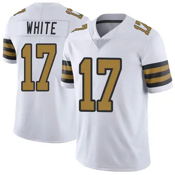Nike Kevin White Men's Limited New Orleans Saints White Color Rush Jersey