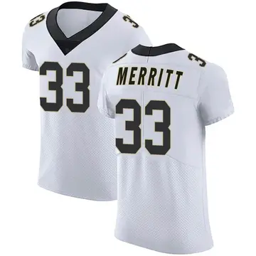 Nike Kirk Merritt Men's Elite New Orleans Saints White Vapor Untouchable Jersey