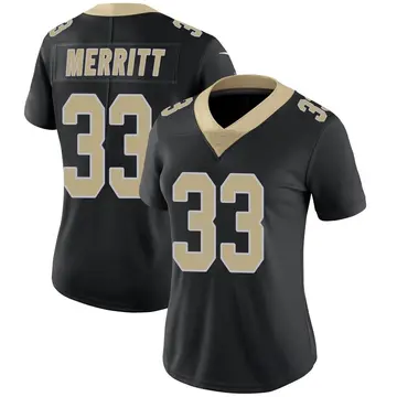 Nike Kirk Merritt Women's Limited New Orleans Saints Black Team Color Vapor Untouchable Jersey