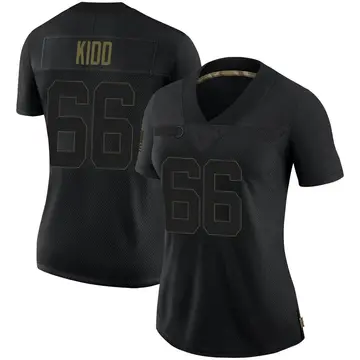 Nike Lewis Kidd Women's Limited New Orleans Saints Black 2020 Salute To Service Jersey