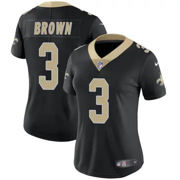 Nike Malcolm Brown Women's Limited New Orleans Saints Black Team Color Vapor Untouchable Jersey