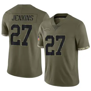 Nike Malcolm Jenkins Men's Limited New Orleans Saints Olive 2022 Salute To Service Jersey