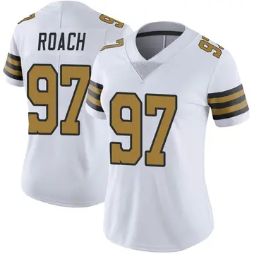 Nike Malcolm Roach Women's Limited New Orleans Saints White Color Rush Jersey